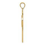14 Karat Yellow Gold Claddagh Cross