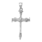 14K Yellow Gold Nail Cross