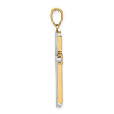 14 Karat Two Tone Ladies Cross