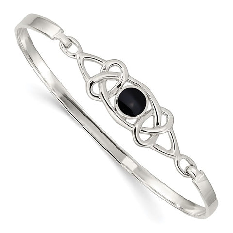 Sterling Silver Celtic Bangle Bracelet