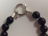 Black Onyx & Amber Necklace