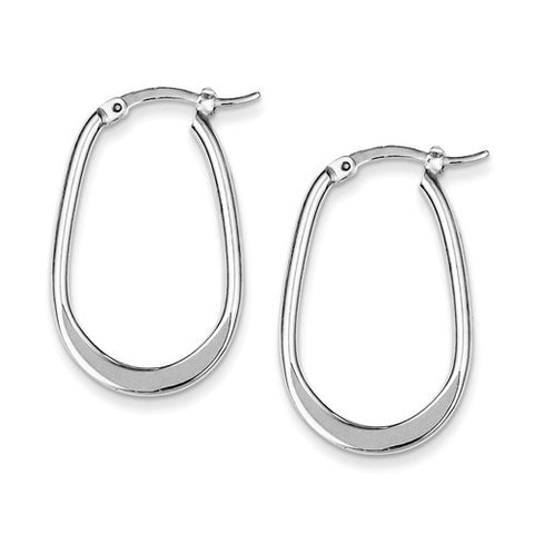 Sterling Silver Polished Hoop Earring