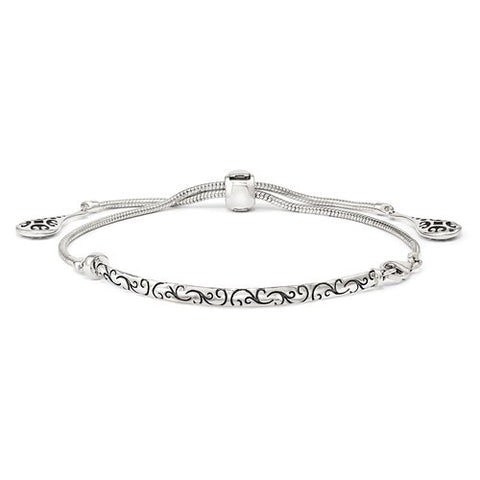 Bolo Bracelet with Filigree Drops